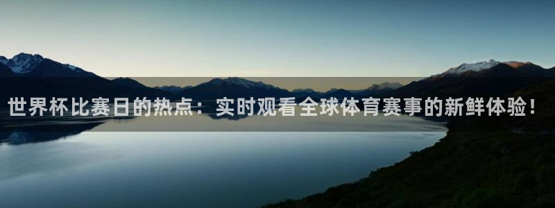2026世界杯买球：世界杯比赛日的热点：实时观看全球体育赛事的新鲜体验！