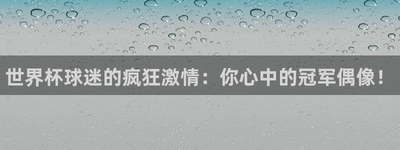 世界杯预选赛亚洲区赛程：世界杯球迷的疯狂激情：你心中的冠军偶像！